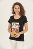 Women's Print Detail Cotton T-Shirt MEPST436