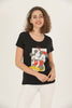 Women's Print Detail Cotton T-Shirt MEPST436