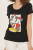 Women's Print Detail Cotton T-Shirt MEPST436