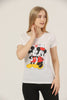 Women's Print Detail Cotton T-Shirt MEPST437