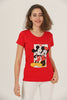 Women's Print Detail Cotton T-Shirt MEPST438