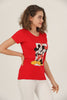 Women's Print Detail Cotton T-Shirt MEPST438