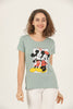 Women's Print Detail Cotton T-Shirt MEPST440