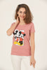 Women's Print Detail Cotton T-Shirt MEPST442