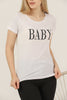 Women's Print Detail Cotton T-Shirt MEPST444