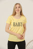 Women's Print Detail Cotton T-Shirt MEPST446