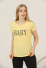 Women's Print Detail Cotton T-Shirt MEPST446