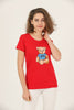 Women's Print Detail Cotton T-Shirt MEPST460