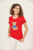 Women's Print Detail Cotton T-Shirt MEPST460