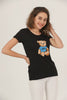 Women's Print Detail Cotton T-Shirt MEPST462