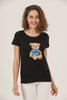 Women's Print Detail Cotton T-Shirt MEPST462