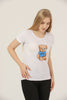 Women's Print Detail Cotton T-Shirt MEPST463