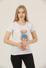 Women's Print Detail Cotton T-Shirt MEPST463