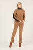 Womens 2 Piece Knitted Contrast Detail Knit Co Ord Set WTWCD583