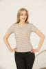 Women's Textured Detail Cotton T-Shirt MEPST464