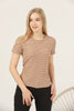 Women's Textured Detail Cotton T-Shirt MEPST465