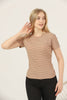 Women's Textured Detail Cotton T-Shirt MEPST465