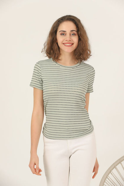 Women's Textured Detail T-Shirt MEPST469