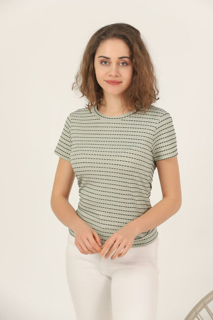 Women's Textured Detail T-Shirt MEPST469