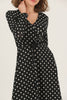 Women's Polka Dot Print Printed Maxi Dress - MWMSD136