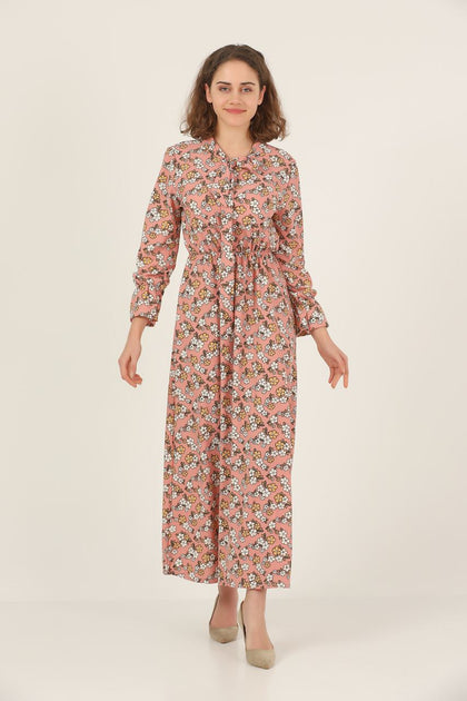 Women's Floral Print Printed Maxi Dress - MWMSD134