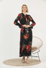 Women's Floral Print Printed Maxi Dress - MWMSD140