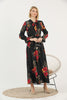 Women's Floral Print Printed Maxi Dress - MWMSD140