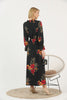 Women's Floral Print Printed Maxi Dress - MWMSD140