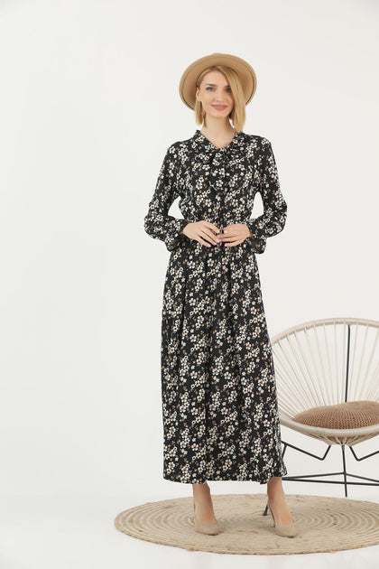 Women's Floral Print Printed Maxi Dress - MWMSD141