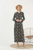 Women's Floral Print Printed Maxi Dress - MWMSD141