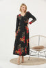 Women's Floral Print Printed Maxi Dress - MWMSD143