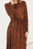 Women's Animal Print Printed Maxi Dress - MWMSD145