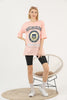 Women's Oversized Printed Detail Cotton T-Shirt MEPST497