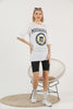 Women's Oversized Printed Detail Cotton T-Shirt MEPST479