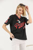 Women's Oversized Printed Detail Cotton T-Shirt MEPST485
