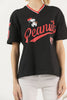 Women's Oversized Printed Detail Cotton T-Shirt MEPST485
