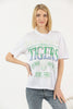 Women's Oversized Printed Detail Cotton T-Shirt MEPST484