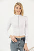 Women's Contrast Stitch Knit Detail Top - WST262