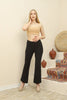 Womens Flared Straight Waist Pants - MEFP5