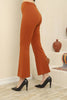 Womens Flared Straight Waist Pants - MEFP7