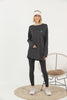 Women's Oversized Striped Embroidered Detail Cotton T-Shirt MEPST492