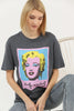 Women's Oversized Printed Detail Cotton T-Shirt MEPST489