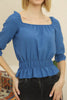 Women's Shirred Detail Top - WST282