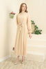 Women's Chiffon Overlay Premium Tailored Maxi Dress - MWMSD156
