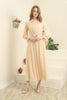 Women's Chiffon Overlay Premium Tailored Maxi Dress - MWMSD156