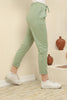 Women's Ankle Fold Detail Jogger Pants - MWJP122