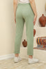 Women's Ankle Fold Detail Jogger Pants - MWJP122