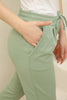 Women's Ankle Fold Detail Jogger Pants - MWJP122