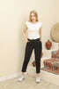 Women's Ankle Fold Detail Jogger Pants - MWJP124