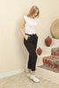 Women's Ankle Fold Detail Jogger Pants - MWJP124